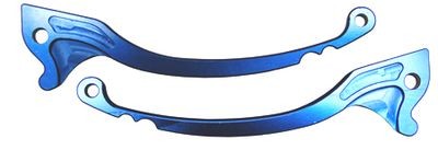 remgreep set Speedfight DD blauw CNC